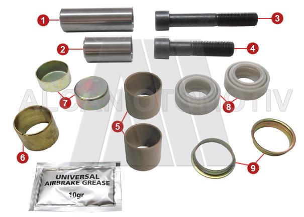 2105 - Caliper Guide and Seals Repair Kit (Rear)