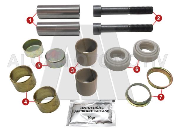 2106 - Caliper Guide and Seals Repair Kit (Front)